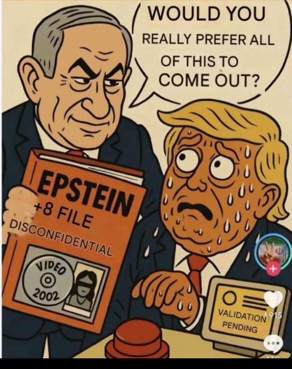 #WW3 started by attacking #Iran Because #trump is obeying the commands of the criminal of war (Netanyahu) to #TrumpEpsteinCoverUp . #IranWar is the first step only