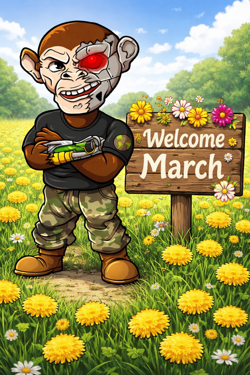 officialchimpz's tweet photo. Welcome in March and soon we will bid farewell to winter and see that start of spring.

As the world seems chaotic and markets are highly volatile we continue to remain focused and keep building. https://t.co/zufKxRq7vM