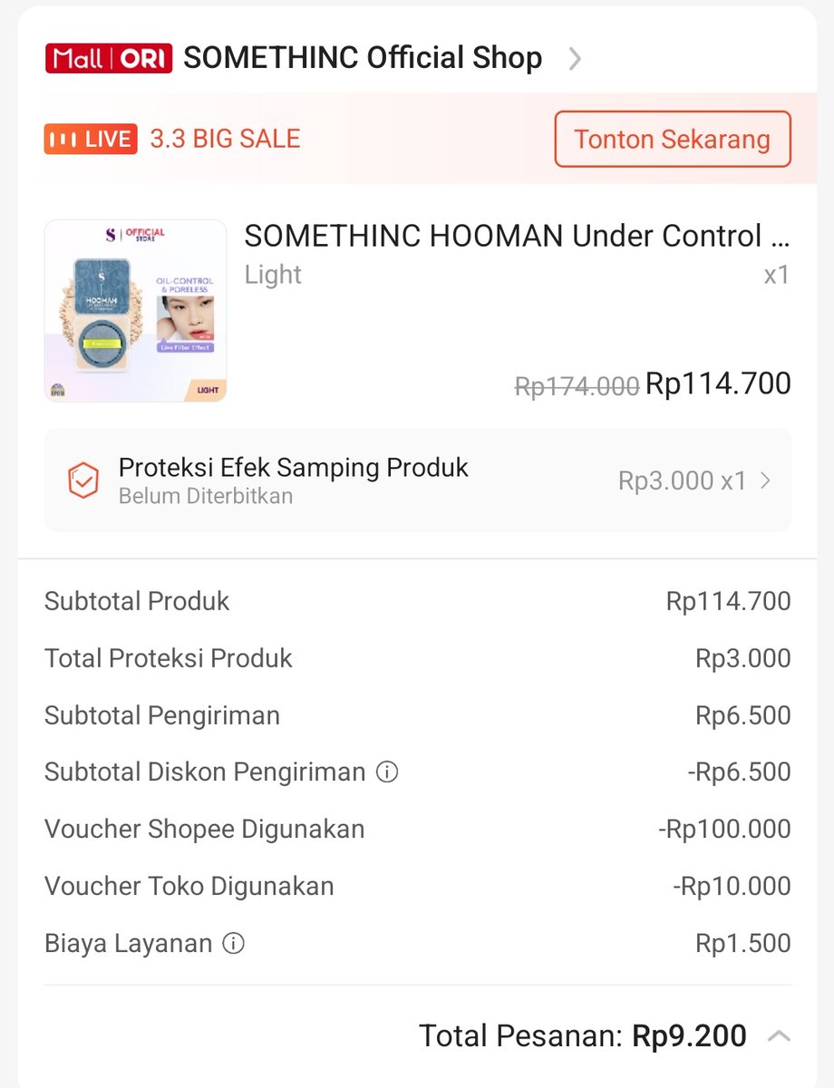 nurulwr's tweet photo. @RacunBelanja Dapet diskon beauty, proteksinya ke ceklis. Tapi gapapa banget ini mah 🥹 https://t.co/PR3CrxEpgD