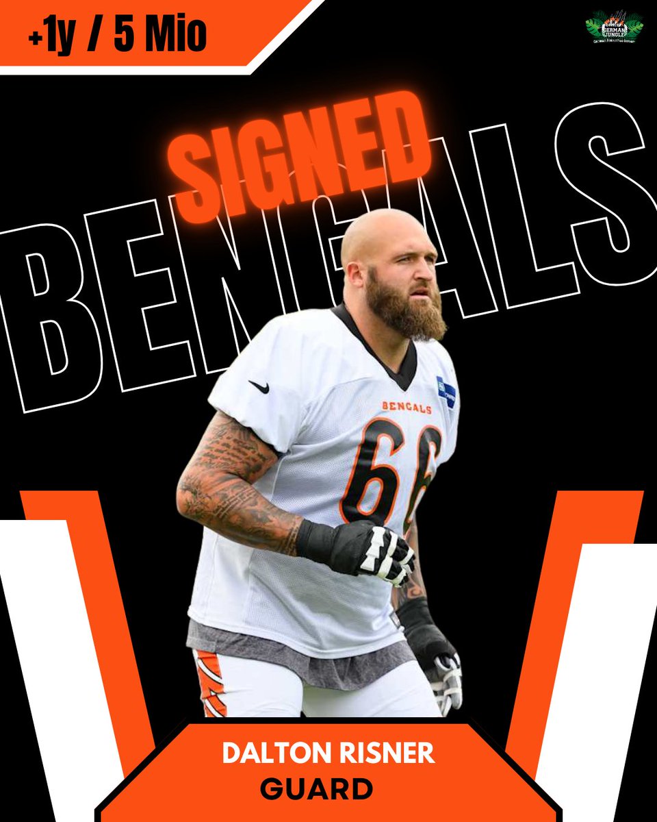 GermanJungle's tweet image. Dalton Risner bleibt ein Bengal! 

Die Bengals verlängern mit ihrem Starting Right Guard für ein weiteres Jahr. Damit ist die grösste Lücke in der Offense geschlossen und man kann sich nun voll und ganz auf die Verstärkung der Defense konzentrieren!

Who Dey
🐅