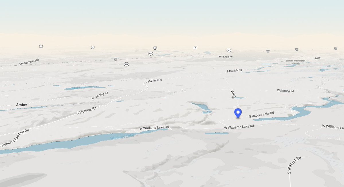 #BadgerLakeFire Crews are on scene of an unknown sized vegetation fire, per radio traffic. The fire is 2 acres in size and slow moving per Incident Command.
Note: This fire is now known as the Badger Lake Fire. The fire is mainly East of Amber. Wind gusts of 15 MPH.