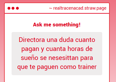 "Cuanto pagan y cuanta horas de sueño se nesesittan para que te paguen como trainer"

¡Pagamos MUY bien a nuestros Torenas! (cuando no nos atrasamos!)

En compensación esperamos un trato equivalente. ¡es un trabajo sacrificado! 

Así que.. 2-4 horas de sueño mínimo. JUJUJU.