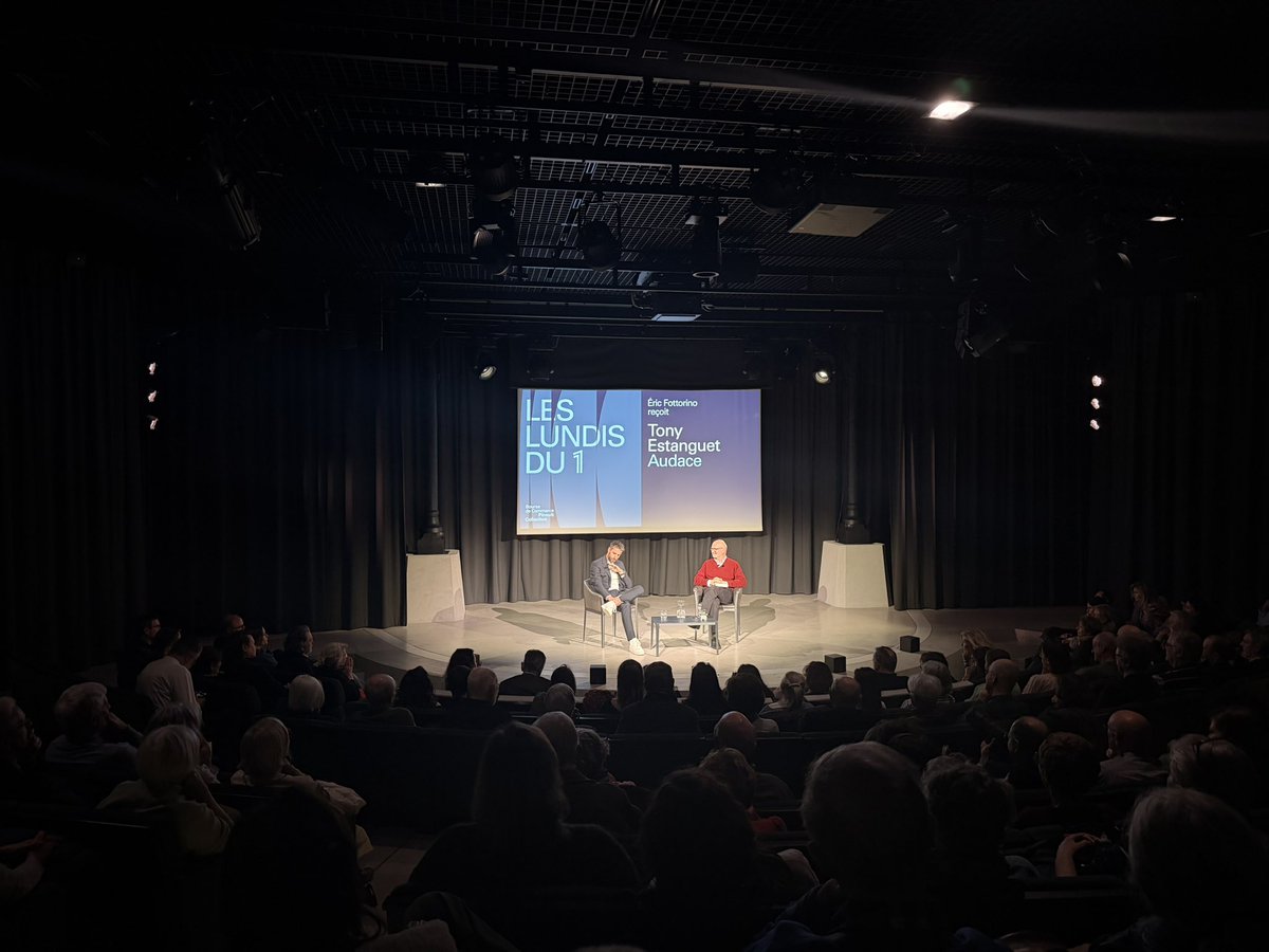 jclabarre's tweet photo. L’audace aux Lundis du 1 avec @TonyEstanguet aux côtés de @ericfotto 
Un échange simple, beau et inspirant. Un bon début de mars :) https://t.co/TgNo107B31