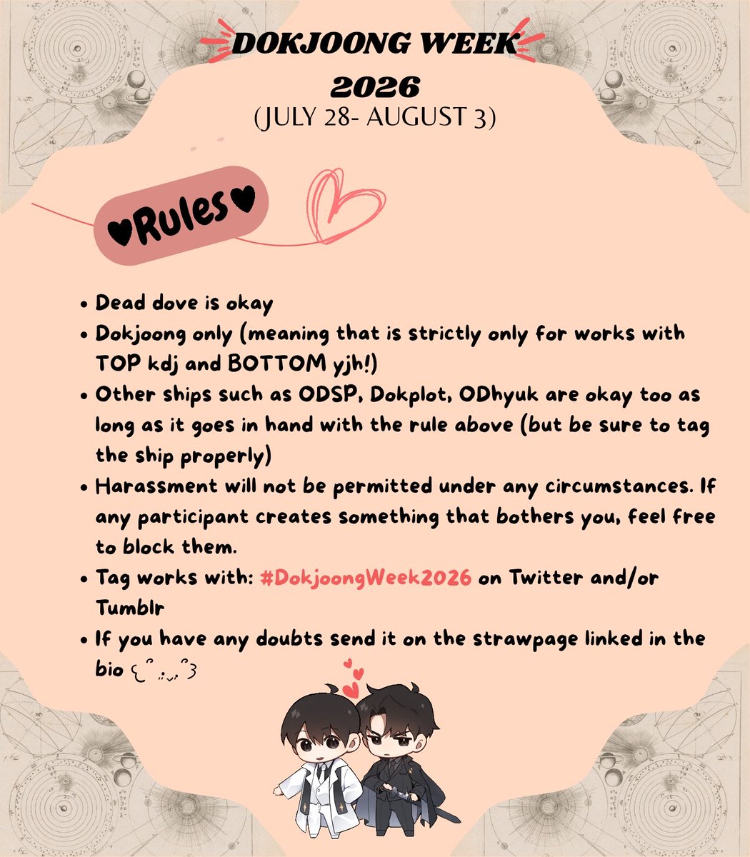 dokjoongweek's tweet photo. [The free service of planetary system 8612 has been terminated.]

[The main scenario has started.] 

Welcome to #Dokjoong Week 2026! 

#DokjoongWeek2026 will be held from July 28 through August 3, below are the guidelines to be followed as well as the prompts https://t.co/ZCbLpAnm6w
