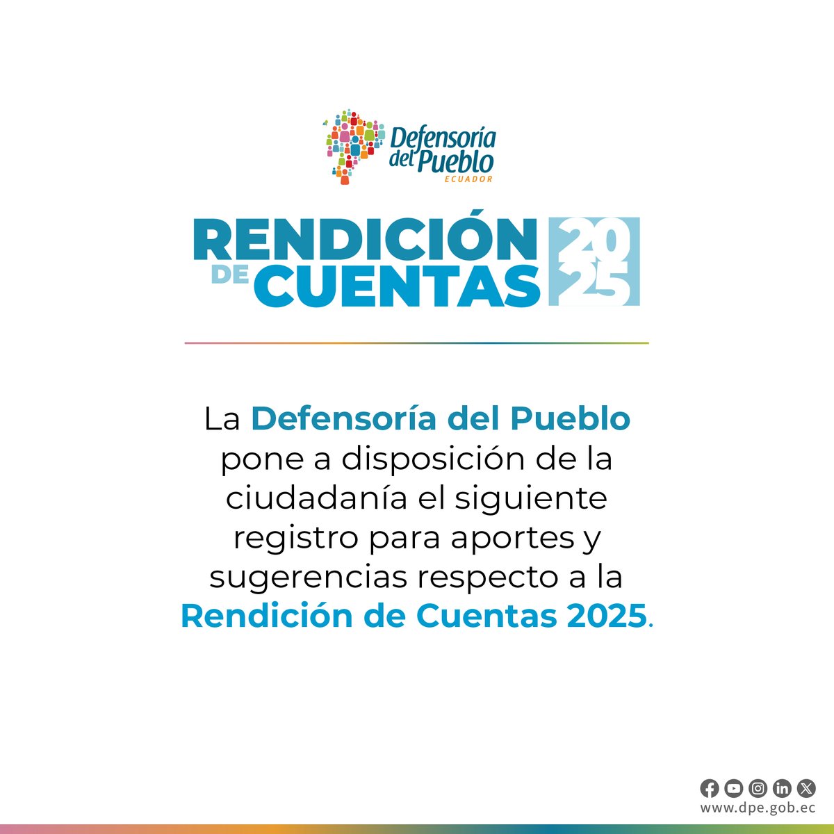 Defensoría del Pueblo de Ecuador tweet media