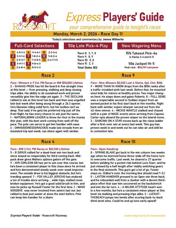 Rosecroft Raceway tweet media