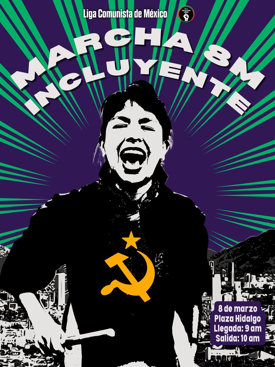 LigaComunistaNL's tweet photo. 🟣 #Marchaincluyente8M 2026 🟣

El 8M salimos a las calles, no solo para denunciar, sino para organizarnos.

#8M #Mty #ProtestaMty

Aquí los detalles: https://t.co/lOLVPAQPLL https://t.co/MQEmFuj0hQ
