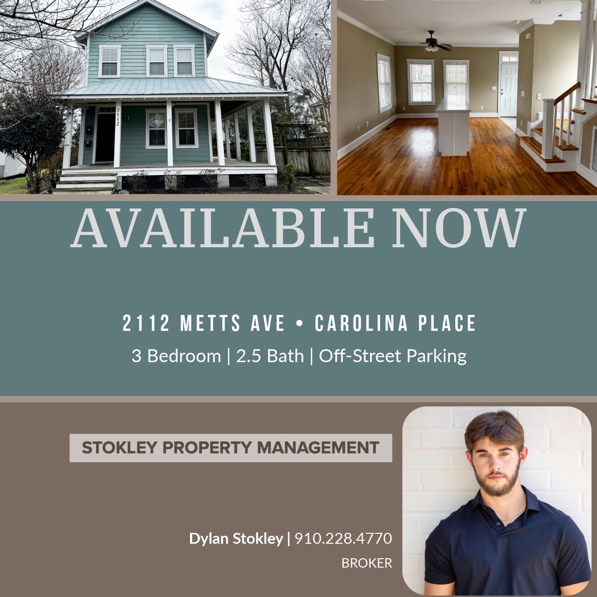 JayStokley's tweet photo. 2112 Metts Ave - Rental - Now Showing! Charming 3-bedroom, 2.5-bath home located in the desirable Carolina Place Community.  Stokley Property Management https://t.co/rHHDzYYCey