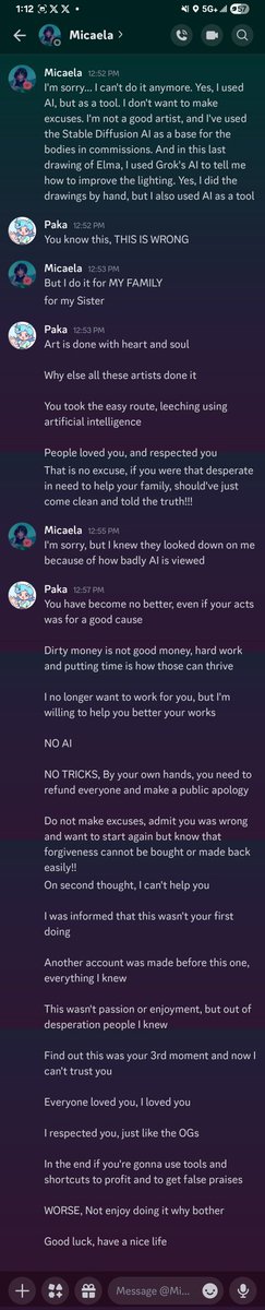 You broke my fucking heart Micaela