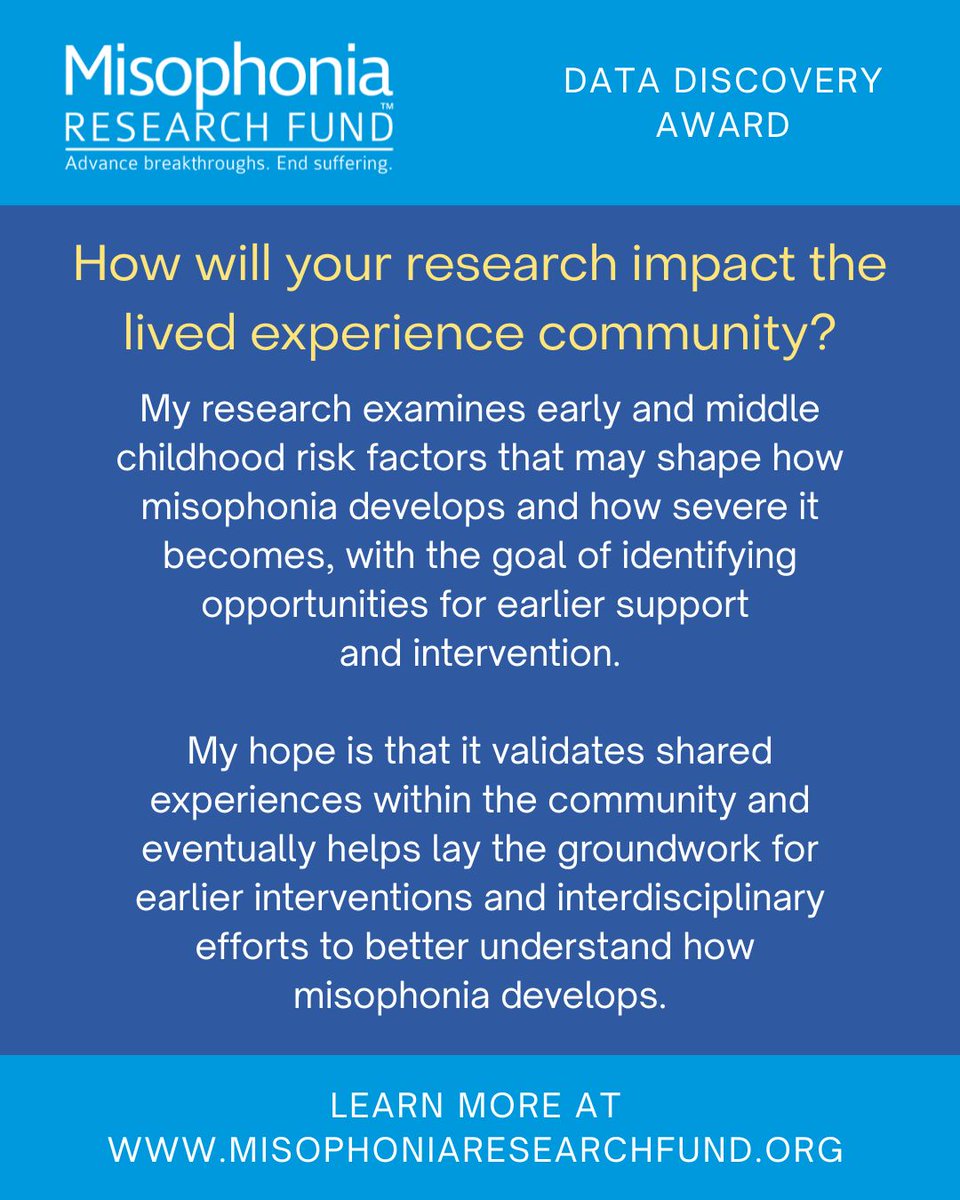 Misophonia Research Fund tweet media