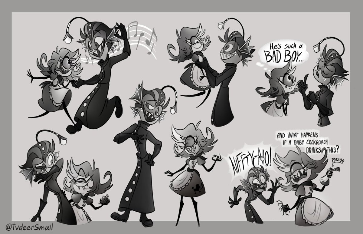 tvdeersmile's tweet photo. Baxter's interactions with Niffty🐟🪳
The most underrated characters who need more scenes and revelation
#Niffty #Baxter #BaxterNiffty #NifftyBaxter #HazbinHotel #modelsheet https://t.co/sbnVu4yNZ8