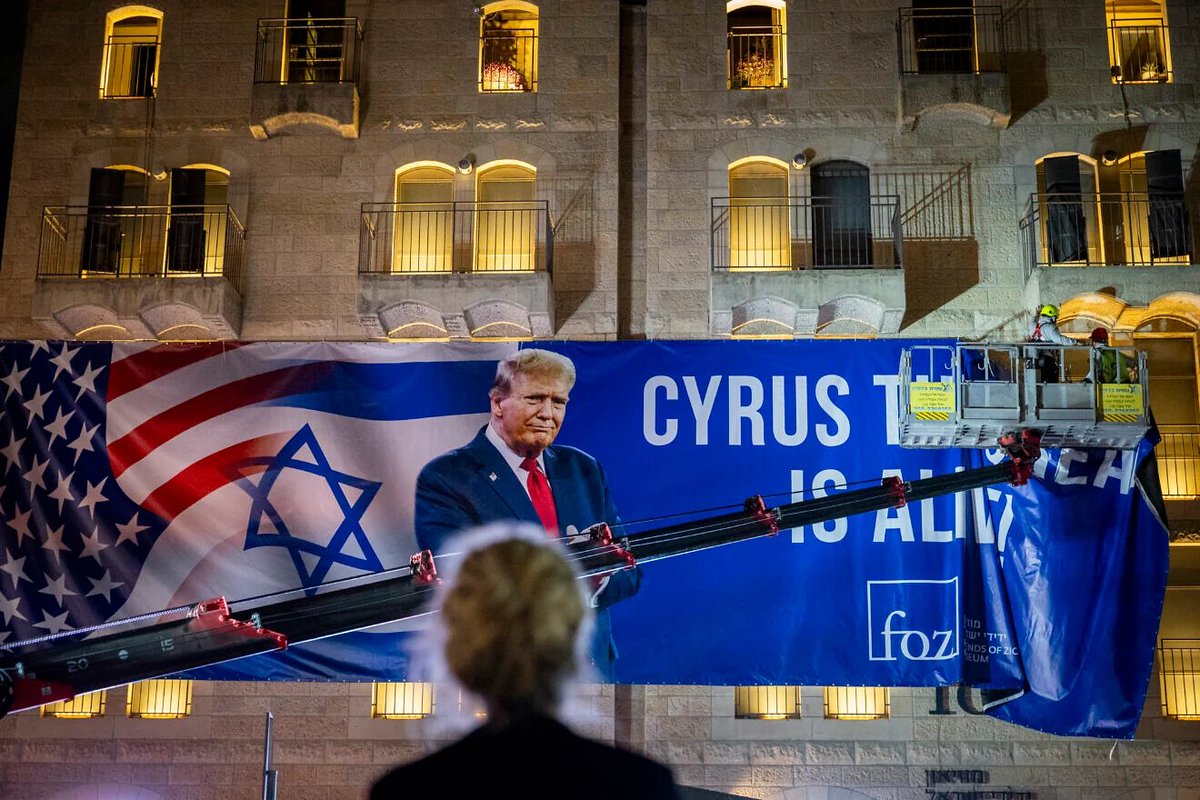 JNS_org's tweet photo. OPINION | 𝗖𝘆𝗿𝘂𝘀 𝘁𝗵𝗲 𝗚𝗿𝗲𝗮𝘁 𝗶𝘀 𝗮𝗹𝗶𝘃𝗲
Trump’s war on Iran, “Operation Epic Fury,” is absolutely and fantastically righteous, as is Israel’s “Roaring Lion” operation.

by Mike Evans

https://t.co/gdx9wuvfb8 https://t.co/82LrVPiwU3