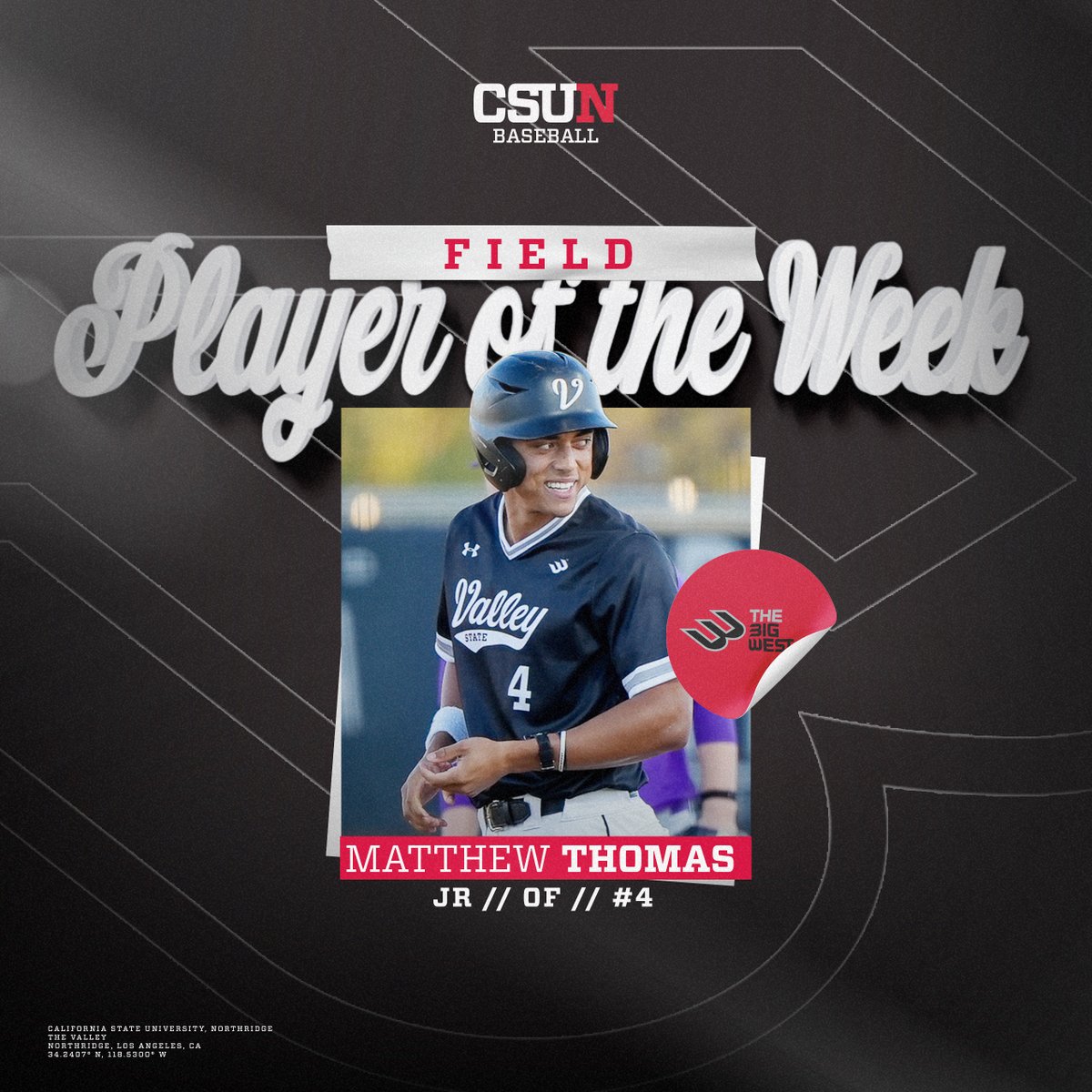 CSUN Baseball tweet media