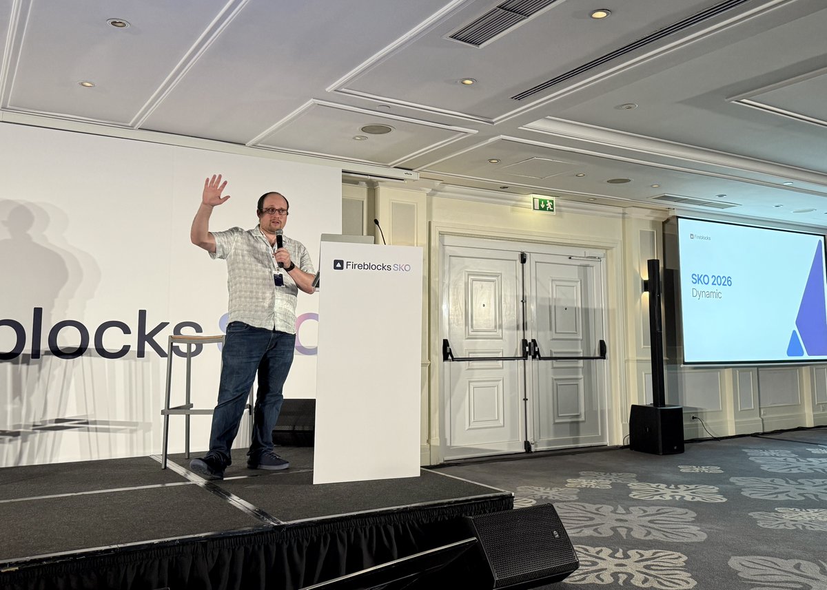 dynamic_xyz's tweet photo. 2,400+ customers. One team.

Last week, @dynamic_xyz, @FireblocksHQ, and @TresDotFinance came together at our sales kick off - more fired up than ever to help businesses win in crypto.

Two kinds of companies win in this market:

The crypto-native builders who know that down cycles are when you take share.

And the fintechs, PSPs, and platforms moving on the crypto demand their customers have been signaling.

Together, the Fireblocks family covers the full stack: wallet infrastructure, custody, treasury, compliance, and reconciliation.

Everything you need to launch, scale, and grow a digital asset business without starting from scratch.

The window to build is open 💪