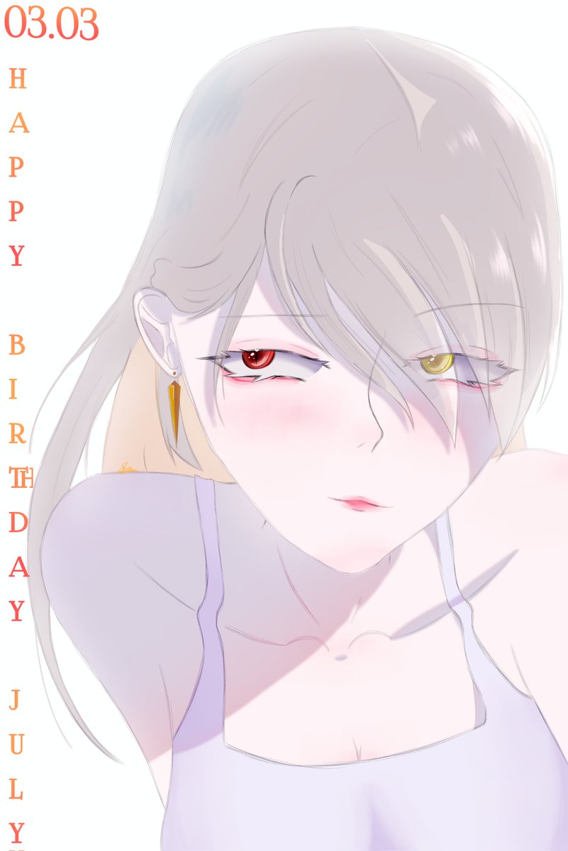kinncpunk's tweet photo. Happy birthday July!! This is my oc (one of my oc), by the way :3 / С днем рождения Джули!! Это мой персонаж (один из моих персонажей), если что :3 

#art #draw #drawing #HappyBirthday https://t.co/eZ0rAU4IzO