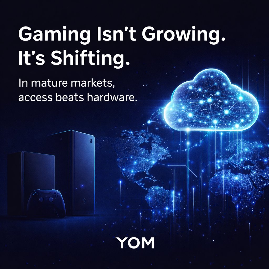 forme12236261's tweet photo. PC vs Console?
Wrong debate.
The real shift is distribution.
When growth stabilizes,
whoever controls access wins.
And @YOM_Official is built for access.
#YOM #GamingShift #CloudInfrastructure #NextGenGaming https://t.co/dju5YWvJQU