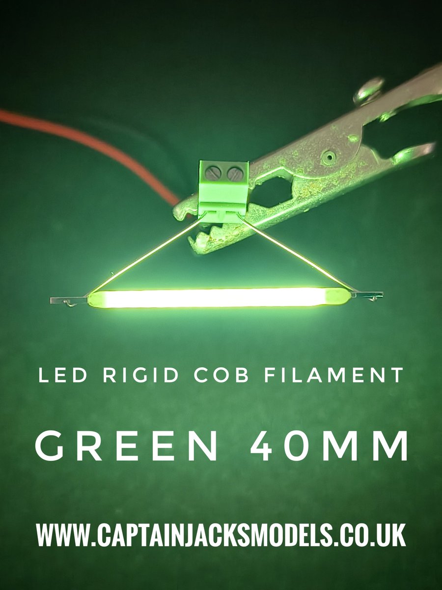CaptainJModels's tweet image. Rigid LED filament that's ideal for model lighting applications - available in red, green, blue, warm white and cool white.

Many more model lighting components also available at captainjacksmodels.co.uk

#ledfilament #modelmaking #modellighting #captainjacksmodels #neon