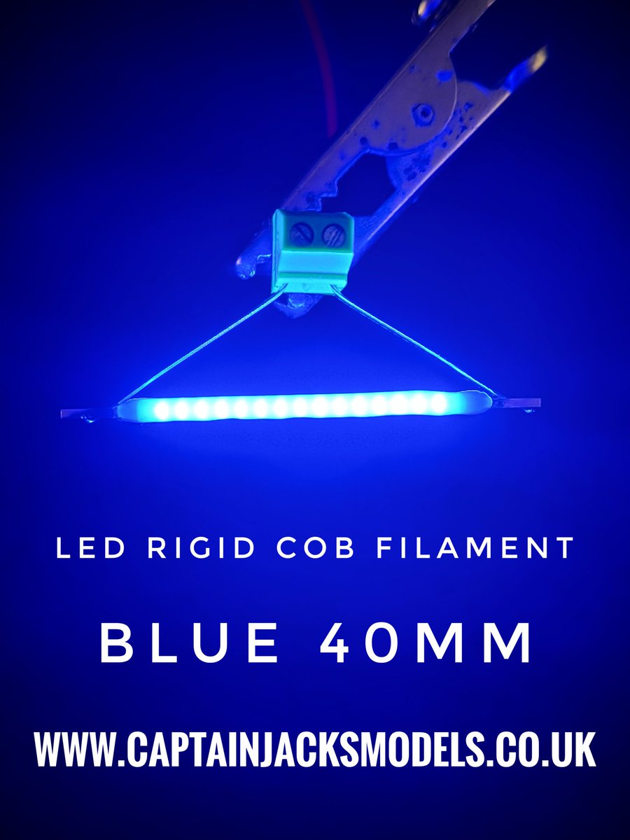 CaptainJModels's tweet image. Rigid LED filament that's ideal for model lighting applications - available in red, green, blue, warm white and cool white.

Many more model lighting components also available at captainjacksmodels.co.uk

#ledfilament #modelmaking #modellighting #captainjacksmodels #neon