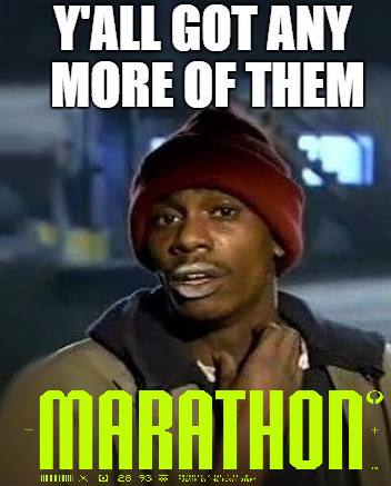 Kiraky133's tweet photo. 3 days of suffering 
#Marathonthegame #MarathonGame https://t.co/nQyKEDpdGm