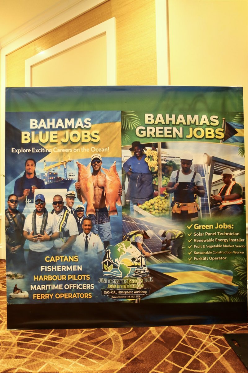 OEA_Desarrollo's tweet image. Si bien la transición hacia economías sustentables podría crear hasta 22 millones de nuevos #empleos en #AméricaLatina y el #Caribe para 2030, las ganancias no están garantizadas. 
🟢🔵—En #OEADesarrollo acompañamos a los países a cuidar este potencial👉 oas.org/es/centro_noti…
