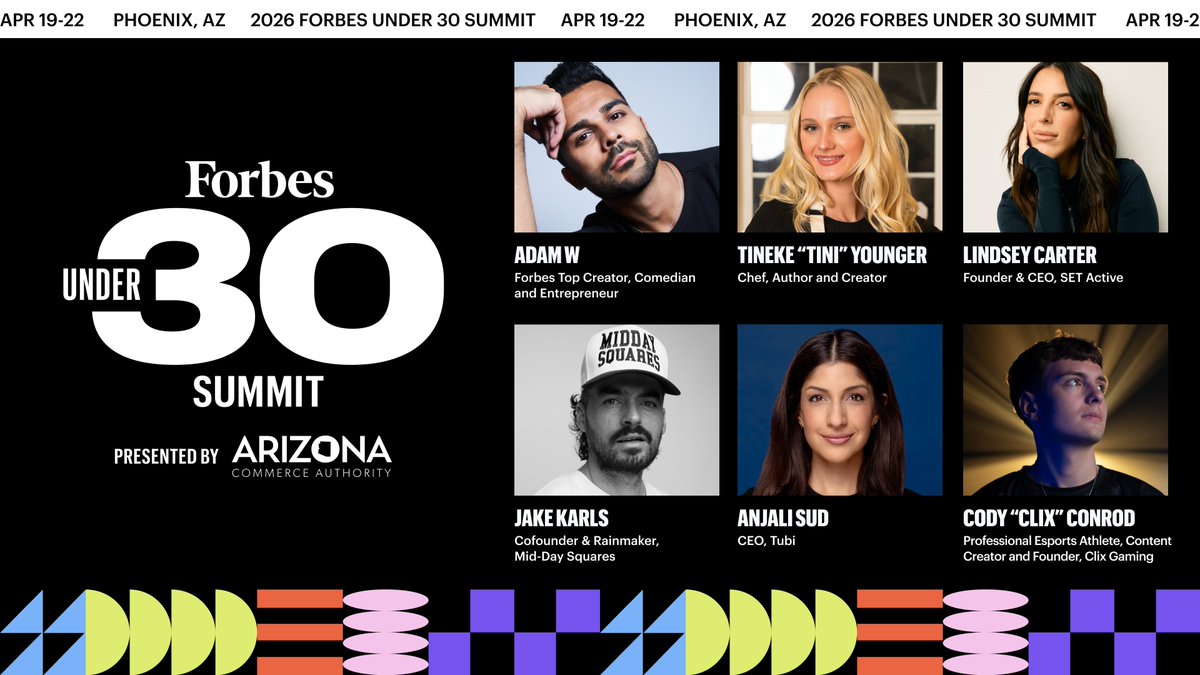 Forbes Under 30 tweet media