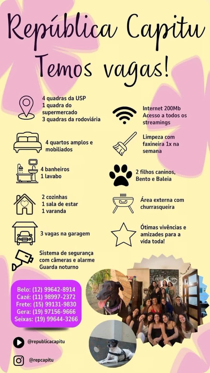 anakinswar's tweet photo. PASSOU NA USP OU NA UFSCAR DE SÃO CARLOS?
a república Capitu está com as portas abertas pra você bixetinha 🫵 que procura um lugar pra morar 🥰🫶
chama na dm para saber mais!

usp fuvest enem ufscar sisu https://t.co/q3ruoEKWYw