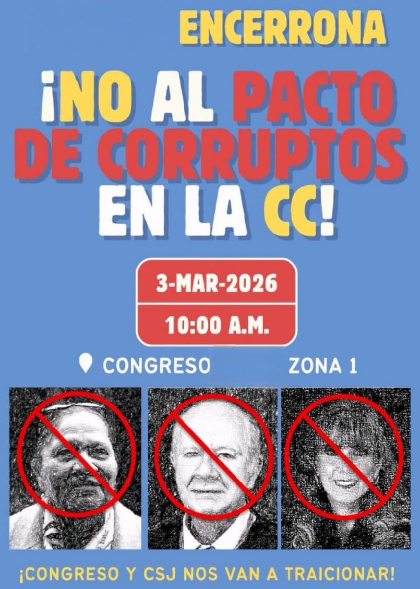 YoelDeLeon23's tweet photo. Nos vemos mañana a partir de las 10AM en el Congreso de la República.

Que los diputados sepan que no vamos a permitir que Roberto Molina Barreto socio de delincuentes, narcotraficantes y criminales vuelva a ser magistrado de la CC.

Pasen la bola, nos vemos mañana. https://t.co/rFrxJEG17L