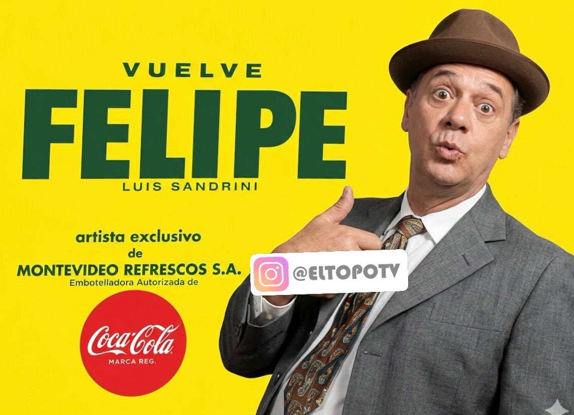 Publicidad grafica en medios de Uruguay por el programa “Felipe” protagonizado por Luis Sandrini

#luissandrini #felipe #montevideo #televisión #capocomicosargentinos