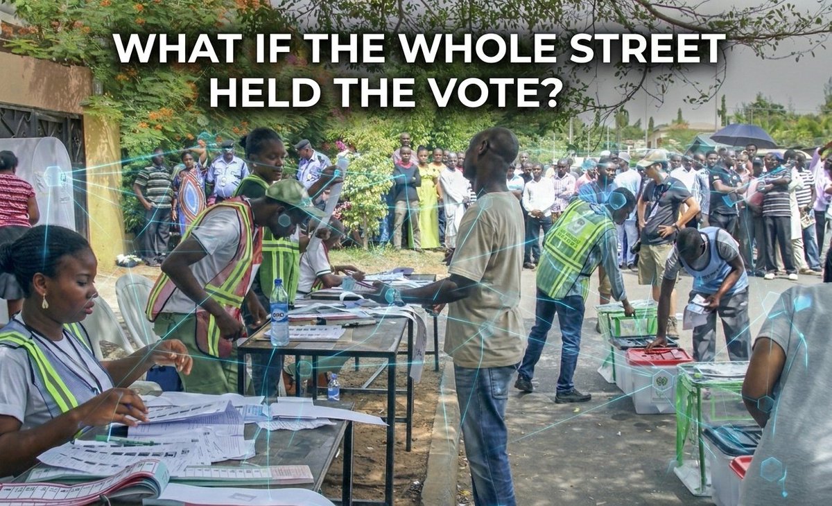 African elections got me understanding BLOCKCHAIN. Mbok Let me explain first 😂

ELECTION DAY...
Your street votes one person
You voted also,u go home,pray.
But then results come out
Everyone is shocked.
“We no vote am”

Sounds familiar?? 

'DON'T MENTION WE DON'T DO THAT HERE'.