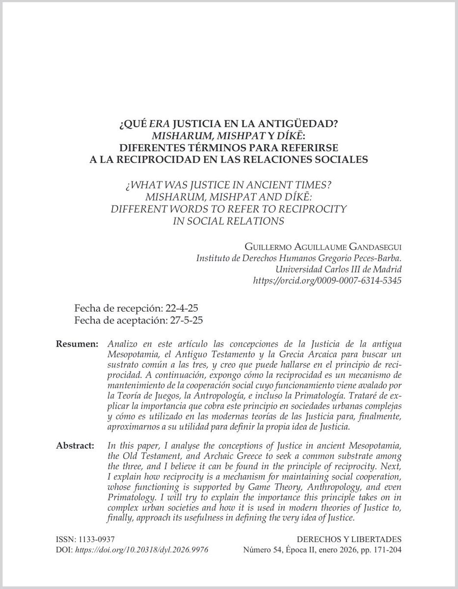 Revista Derechos y Libertades tweet media