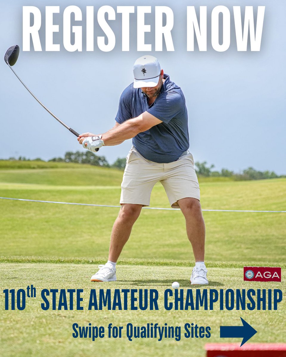 bamagolf's tweet photo. State Championships Loading…

Registration is now OPEN for Alabama State Amateur Qualifying and the Alabama State Four-Ball Championship. Hit the link ⬇️ to sign up today!

https://t.co/h9PGGC2dBJ

#AlabamaGolf #AGA #RegisterNow https://t.co/roHpvnClXd