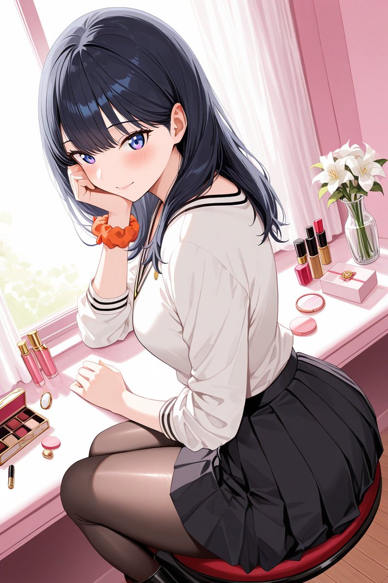 六花の朝の一コマ』💄 おはようございます🌞 本日の朝イチ六花はお化粧