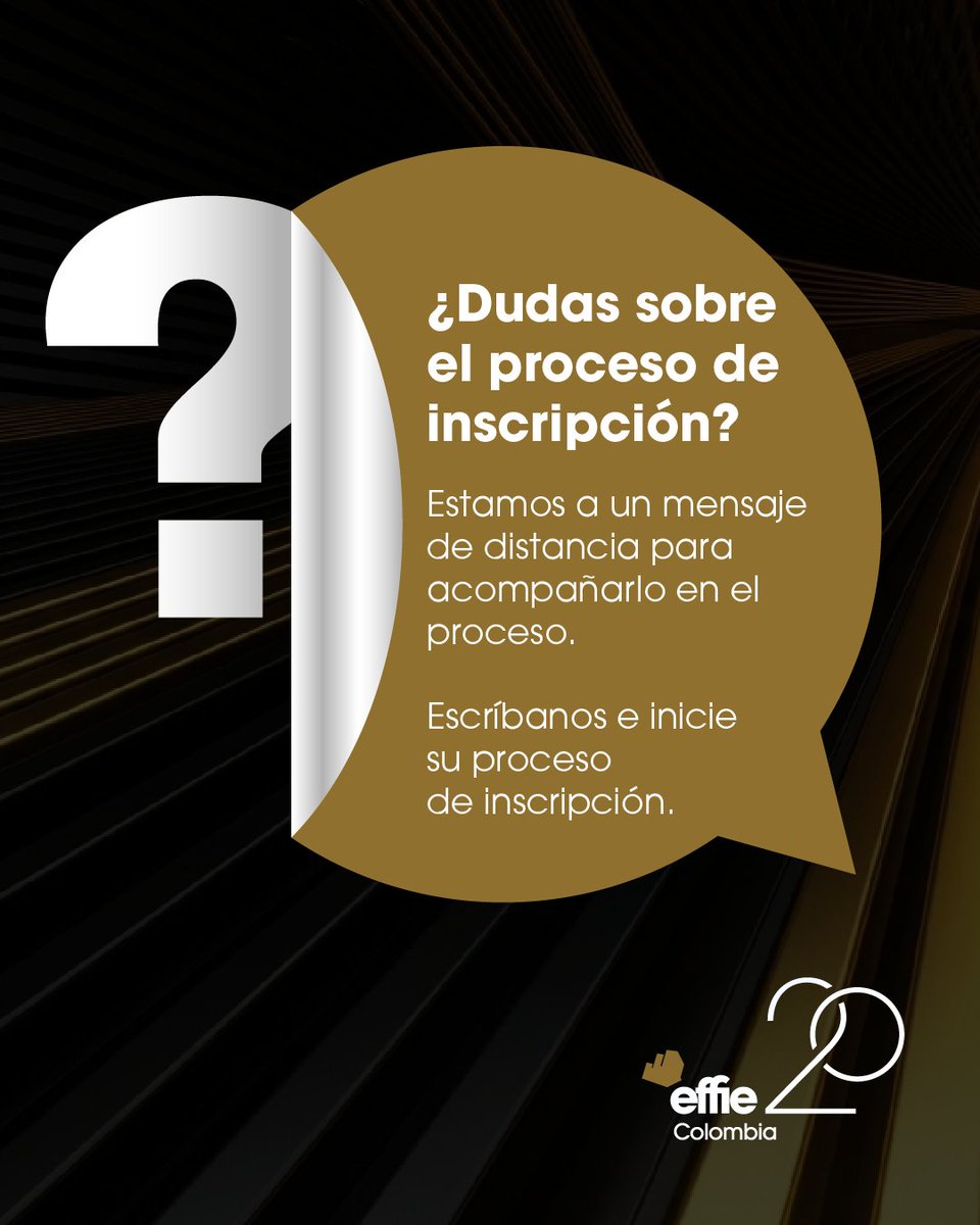 EffieColombia's tweet photo. 💻 Estamos disponibles para resolver sus dudas sobre el proceso de inscripción.

Nuestros mensajes directos están abiertos para acompañarlo en este camino hacia la efectividad.

Inscríbase en: https://t.co/tVfXAjsq10 https://t.co/hlaAaSL4iF