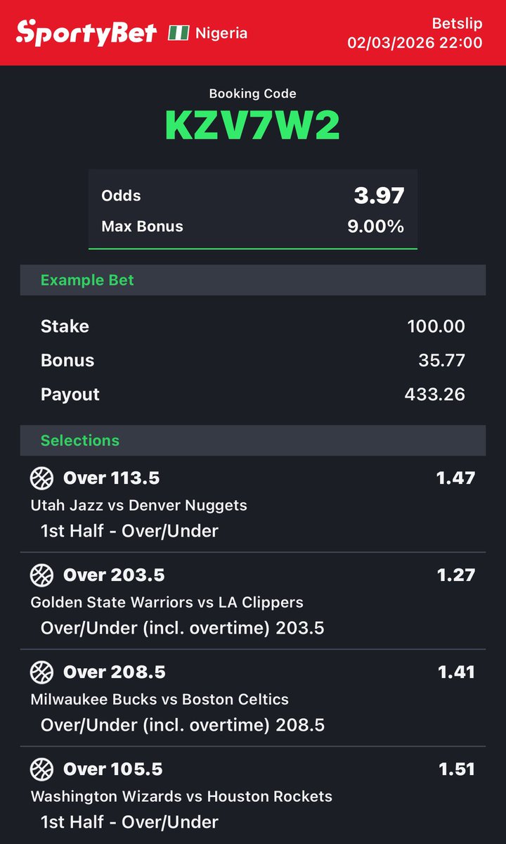 BOOM ODDS🍀 tweet media