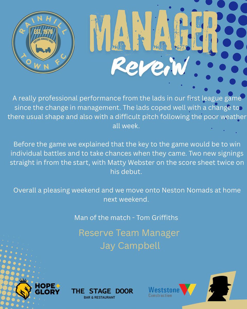 Rainhill Town FC tweet media
