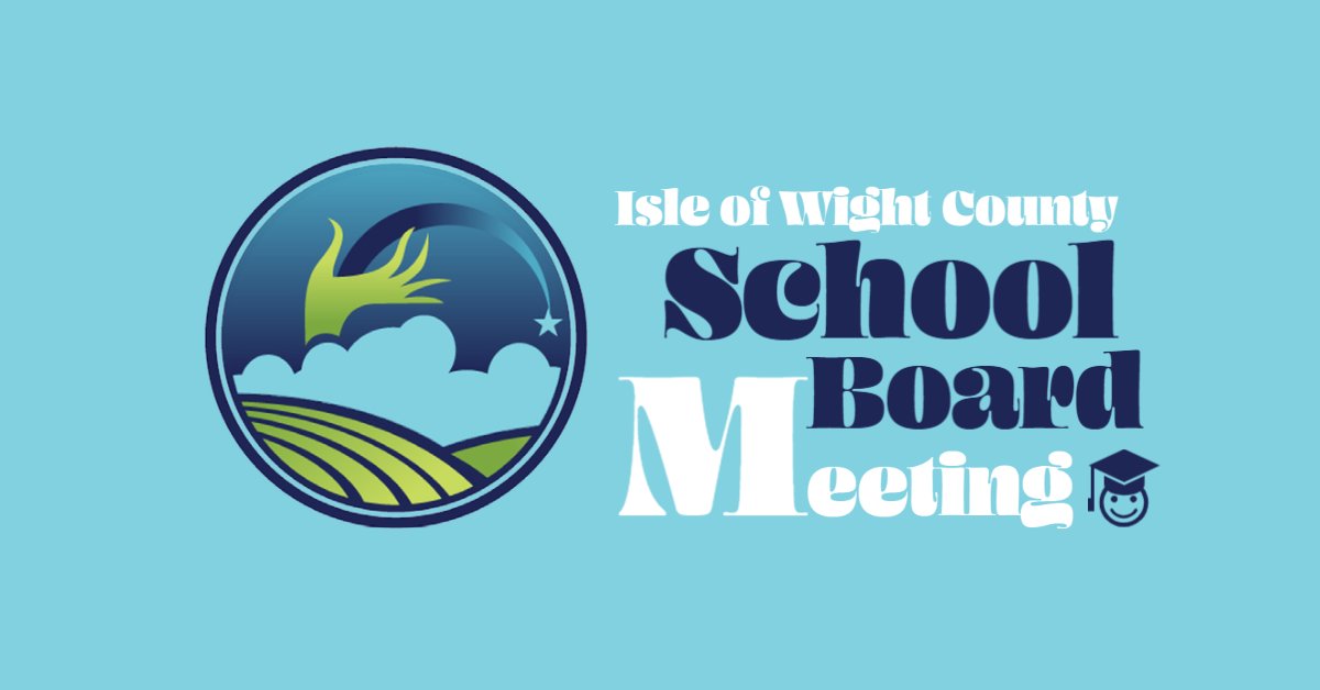 IWCSchools's tweet photo. The School Board of Isle of Wight County will hold a Special Called Meeting on Tues, March 3, at 5:00 p.m. in the Schools Administration Office, 9307 Old Stage Highway, Smithfield, VA 23430.  After calling the meeting to order, the School Board will convene into closed session. https://t.co/pbpjDLegIo