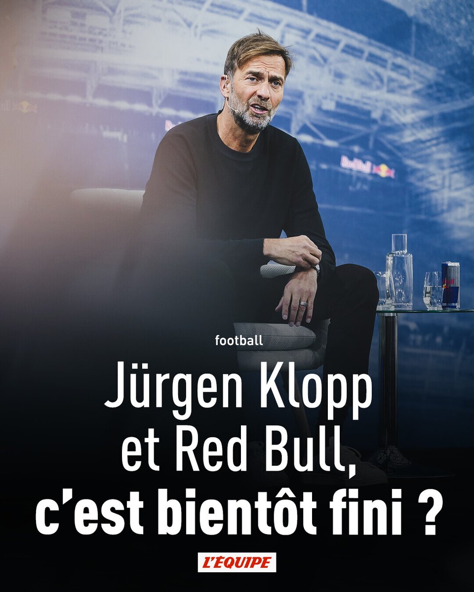 lequipe's tweet photo. Nommé directeur du football de Red Bull en janvier 2025, Jürgen Klopp pourrait déjà être sur le départ
➡️ https://t.co/Bgll4oVeAY https://t.co/k4JphcTszj