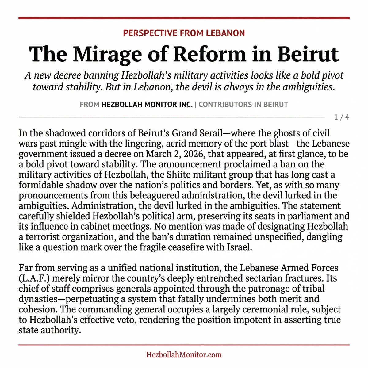 Hezbollah Monitor Inc.™ tweet media