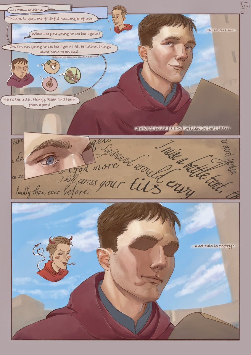 Henry is introduced to poetry
#hansry (I guess?) #henryofskalitz