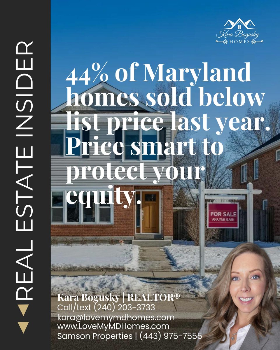 Precision in pricing from day one is the smart play to protect your equity and keep the process moving. 

Are you looking for a clear pricing plan for your home in Calvert, Charles or St. Mary’s? DM me to talk through your options.