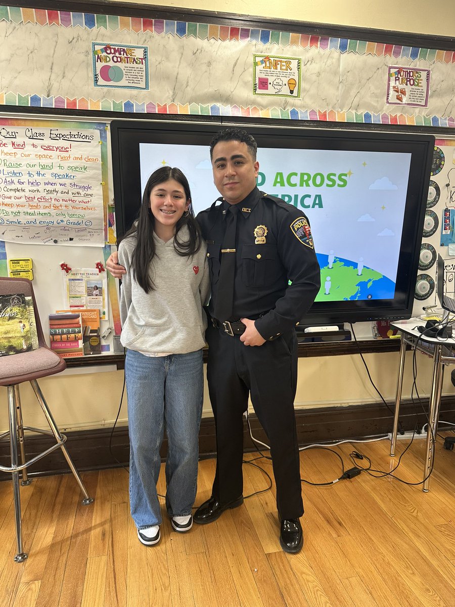 Forte003_'s tweet image. 📚 Read Across America 📚 Thank you to Officer Annese, former TRS Math Teacher, &amp;amp; Detective Alicea, Emily’s uncle, for reading to our class! @WeehawkenTSD #ReadAcrossAmerica #WeeRead