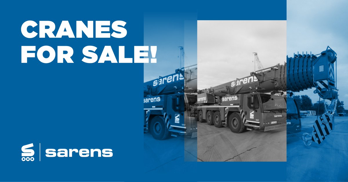 Sarens's tweet image. Looking for #cranes, #trailers, or specialised #heavylifting equipment? Sarens’ experienced sales team provides expert guidance to help you identify a reliable solution tailored to your needs. Start your search here: bit.ly/2JJZotF #NothingTooHeavy