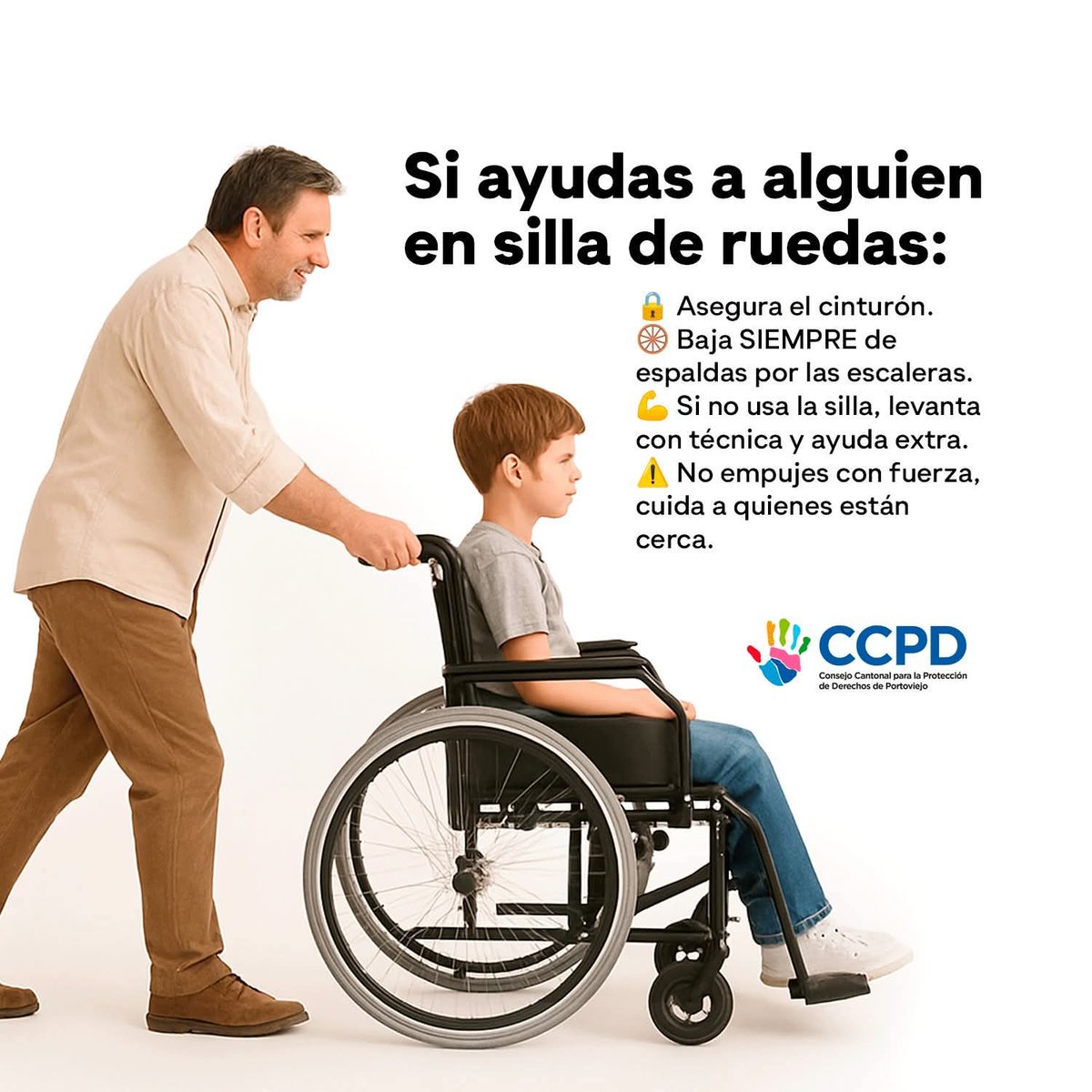 ccpdportov's tweet photo. Portoviejo conmemoró el Día Internacional de la Silla de Ruedas.
La silla de ruedas no es una limitación, es una herramienta de autonomía y participación. Como sociedad, debemos garantizar espacios accesibles, trato digno y respeto permanente. https://t.co/jfpcvd6AtG