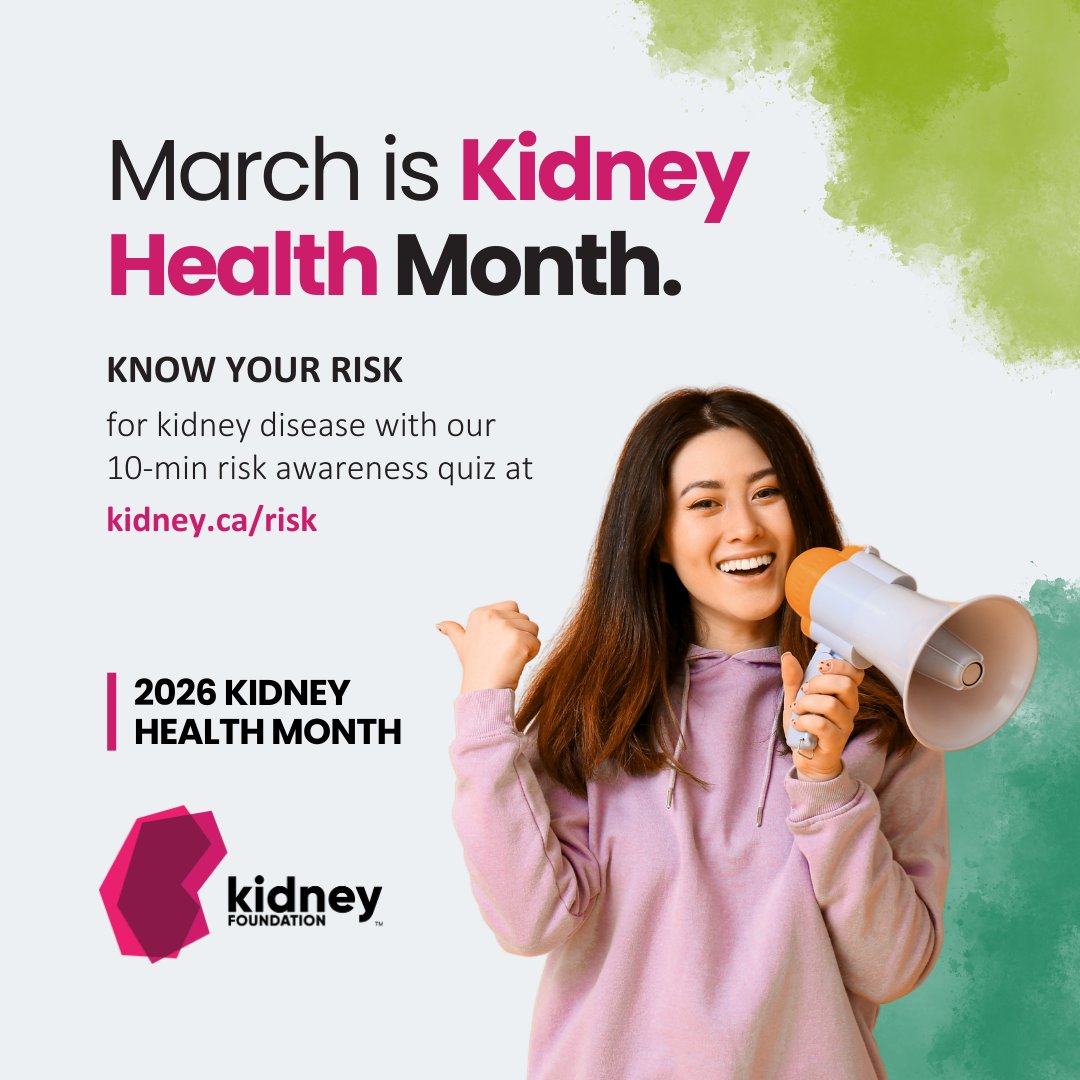 kidneyontario's tweet photo. It’s #KidneyHealthMonth! Take a moment this month to understand your #kidney health and what you can do to keep them strong. Everything you need to know, from A to Z, is right here: https://t.co/fTsOB2NoYJ https://t.co/BC0l0KG4cJ