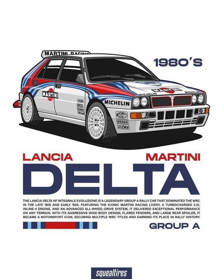 ✅⬜🟥 #Lancia Delta HF Integrale