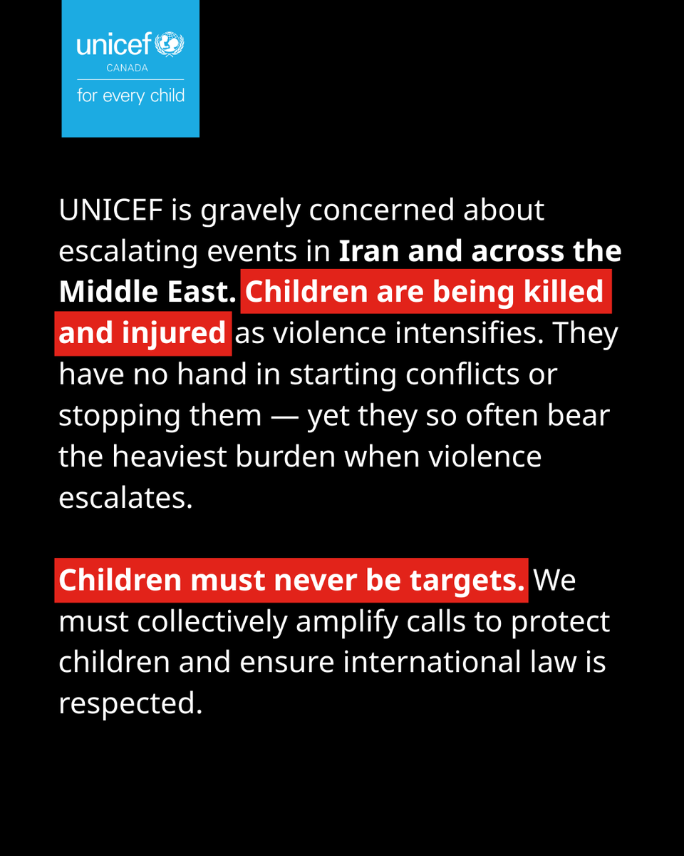 UNICEF Canada tweet media