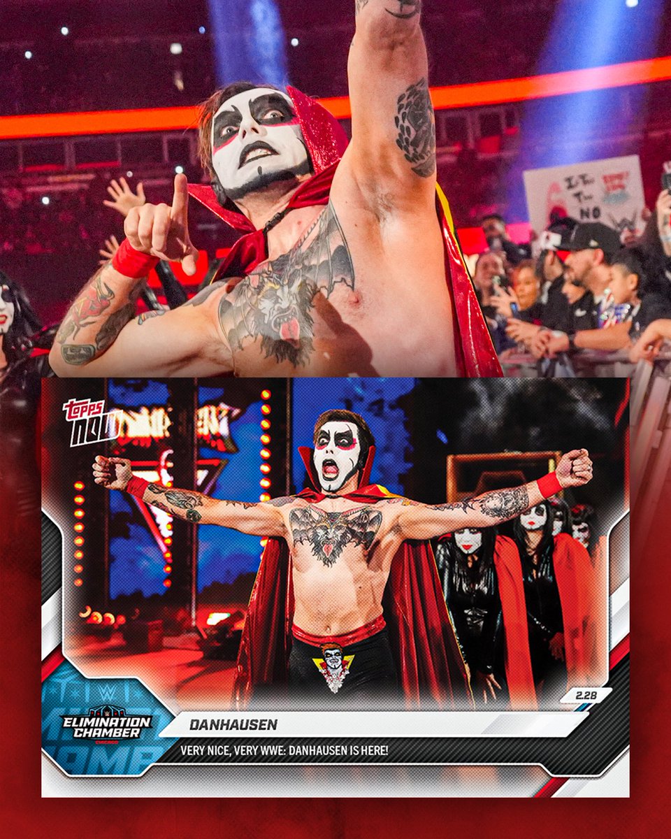 Danhausen is an official very famous, very evil @WWE @Topps