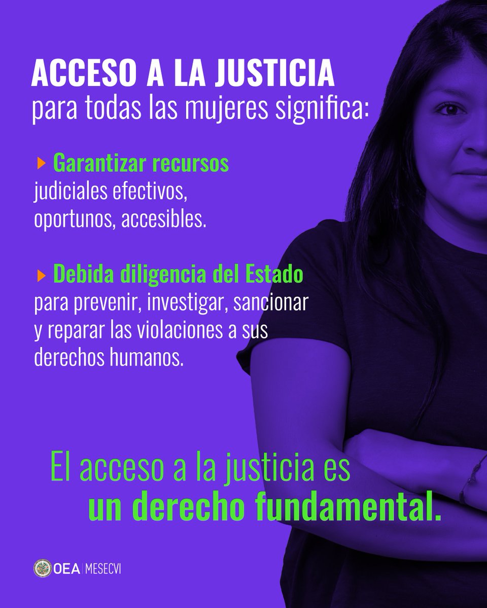 ⚖️El acceso a la justicia para mujeres víctimas y sobrevivientes de violencia implica denuncias atendidas, investigaciones efectivas y reparación integral

👉🏾El IV Informe Hemisférico del MESECVI analiza la situación del acceso a la justicia, la verdad y la reparación en AL
🧵⤵️