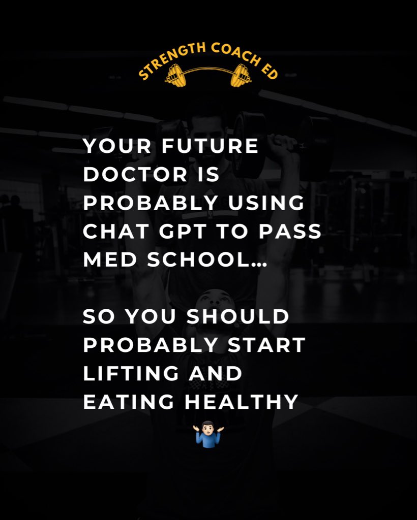 StrengthCoachEd's tweet photo. 🤖 🤷🏻‍♂️ https://t.co/vd1CXl6FKf