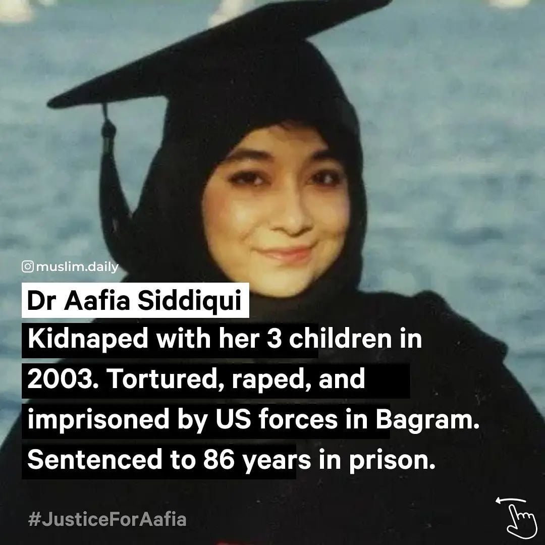 PajeetM13398's tweet photo. Where are human, children’s, and women’s rights when it matters?

Two decades of pain, injustice, and cruelty. Why no accountability from Pakistan Army? And the US? How long will the world stay silent on this atrocity?
How much more must Dr. Aafia Siddiqui endure to get justice? https://t.co/vJLupB0SqR